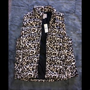 Leopard print vest